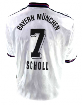 Adidas FC Bayern Munich jersey 7 Mehmet Scholl 1995/96 Opel white men's XL
