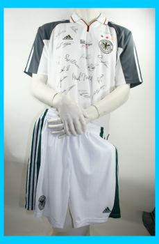 Adidas Deutschland Trikot & Hose DfB Euro 2000 Unterschriften Herren L