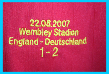 Adidas Deutschland Trikot 2006 11 Klose 13 Ballack 20 Podolski England Wembley 1-2 DFB Rot Herren M