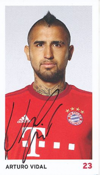 Adidas FC Bayern München Trikot 23 Arturo Vidal 2015/16 heim rot Herren S oder M