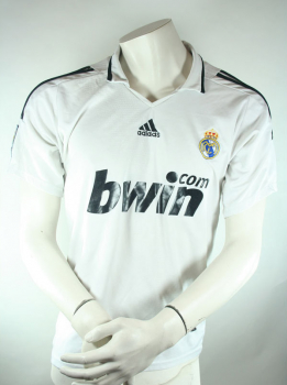 Adidas Real Madrid Trikot 2008/09 17 Ruud Van Nistelrooy Bwin weiß Herren XL