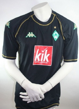 Kappa Werder Bremen Trikot 2004/05 Schwarz 10 Micoud 11 Klose 17 Klasnic Event Herren S/M/L/XXL