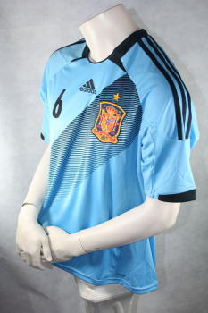 Adidas Spain jersey 6 Andrés Iniesta Euro 2012 away men's S/M/L/XL/XXL