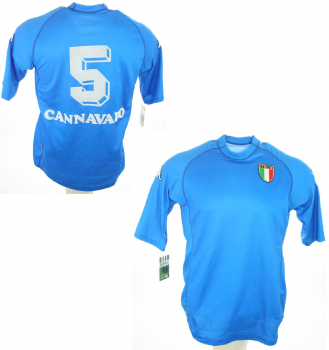 Kappa Italien Trikot 5 Fabio Cannavaro 2000 Heim blau Herren XL (b-ware)