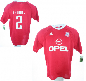 Adidas FC Bayern München Trikot 2 Willy Sagnol CL Sieger 2001 Opel Herren XL