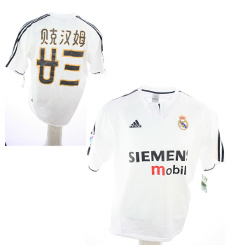 Adidas Real Madrid Trikot 23 David Beckham China 2003/04 Herren S/M/L/XL/XXL