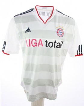 Adidas FC Bayern München Trikot 18 Klose 2010/11 auswärts weiß Liga total Herren XL