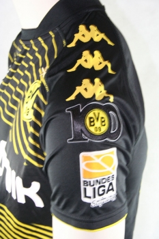 Kappa Borussia Dortmund Trikot 18 Lucas Barrios 2009/10 BVB Schwarz Away Evonik S