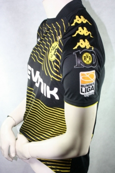 Kappa Borussia Dortmund Trikot 18 Lucas Barrios 2009/10 BVB Schwarz Away Evonik S