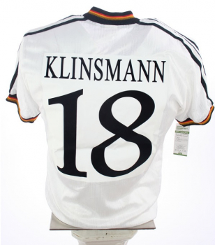 Adidas Deutschland Trikot 18 Jürgen Klinsmann 1996 Euro 96 Match worn DfB Herren S oder XL
