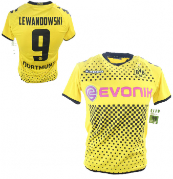 Kappa Borussia Dortmund Trikot 9 Robert Lewandowski 2011/12 BVB Evonik Herren L