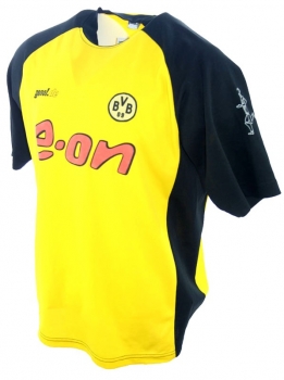Goool.de Borussia Dortmund Trikot 22 Marcio Amoroso BVB Match Worn 2001/02 Herren XL