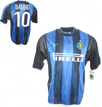 Nike Inter Mailand Trikot 10 Roberto Baggio 1999/2000 Pirelli Herren L