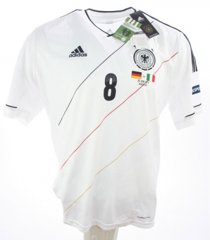 Adidas Deutschland Trikot 8 Mesut Özil Euro 2012 DFB Heim Weiß Patches Herren XL