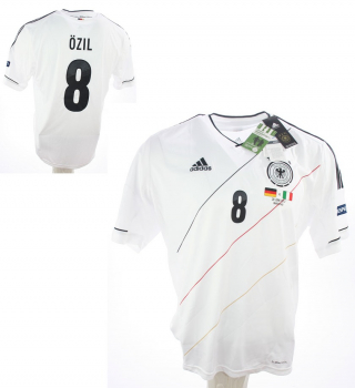Adidas Deutschland Trikot 8 Mesut Özil Euro 2012 DFB Heim Weiß Patches Herren XL