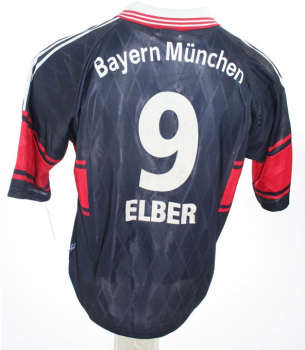 Adidas FC Bayern München Trikot 9 Giovane Elber 1997/98 Opel Heim Herren L B-Ware