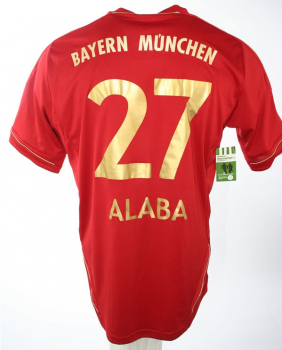 Adidas FC Bayern München Trikot 27 Alaba 2012/13 Heim Rot Herren XL