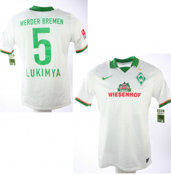 Nike SV Werder Bremen Trikot 5 Assani Lukimya 2014/15 Matchworn Away Herren XL