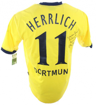 Goool Borussia Dortmund Trikot 11 Heiko Herrlich 2003/04 E-on Matchworn BVB Herren XL