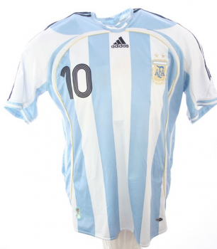 Adidas Argentinien Trikot 10 Diego Maradona WM 2006 Heim Herren M oder XL