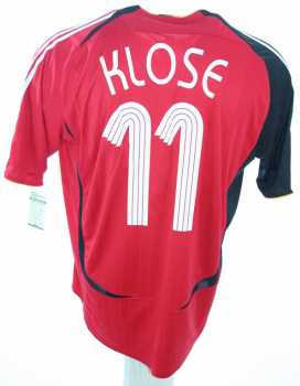 Adidas Deutschland Trikot 11 Miroslav klose WM 2006 Away rot DfB Herren S-M/M/L/XL