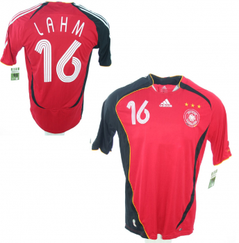 Adidas Deutschland Trikot 16 Philipp Lahm WM 2006 Away rot DFB Herren M/L/XL