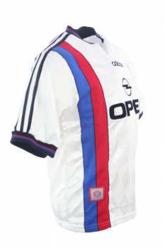 Adidas FC Bayern München Trikot 1996 7 Scholl 10 Matthäus Uefa Pokal Sieger Opel weiß Herren S-M/M/L/XL/XXL