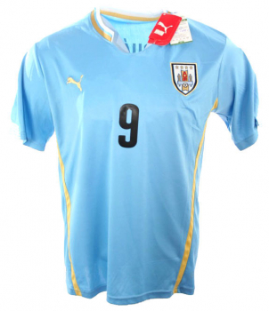 Puma Uruguay camiseta 9 Luis Suarez copa del mundo 2014 home azul nuevo senor XL