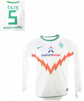 Nike SV Werder Bremen Trikot 5 Dieter Eilts 2010/11 Away weiß Herren S-M 176cm
