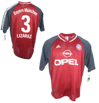 Adidas FC Bayern München Trikot 3 Bixente Lizarazu 2001/02 Opel Herren S oder XL