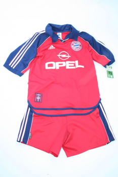 Adidas FC Bayern München Trikothose 1999-2001 Opel  Hose rot Kinder 164 cm Herren XS & D8 = L