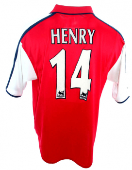 Nike Arsenal Trikot 14 Thierry Henry 2000-02 Sega Dreamcast heim Herren XXL/2XL