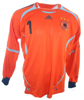 Preview: Adidas Deutschland Torwart Trikot 1 Jens Lehmann 2006 WM DFB Orange Herren XL