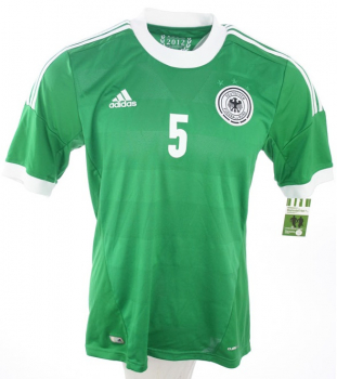 Adidas Germany jersey 5 Mats Hummels 2012 away green men's S