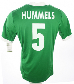 Adidas Germany jersey 5 Mats Hummels 2012 away green men's S