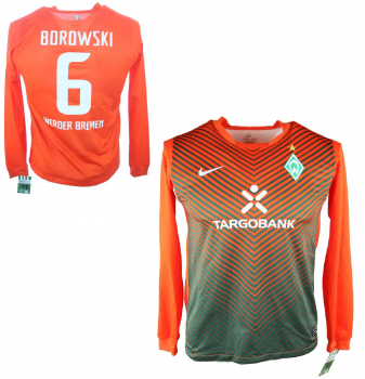 Nike SV Werder Bremen Trikot 6 Tim Borowski 2011/12 Orange Away Herren S-M 176cm