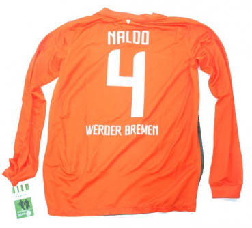 Nike SV Werder Bremen Trikot 4 Naldo  2011/12 Orange Away Herren S-M 176cm