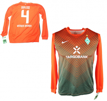 Nike SV Werder Bremen Trikot 4 Naldo  2011/12 Orange Away Herren S-M 176cm