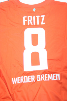 Nike SV Werder Bremen Trikot 8 Clemens Fritz 2011/12 Away SVW Orange Herren S-M 164cm-176cm