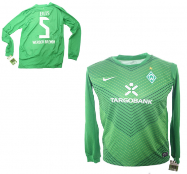 Nike SV Werder Bremen Trikot 5 Dieter Eilts 2011/12 Grün heim Herren S-M 176cm