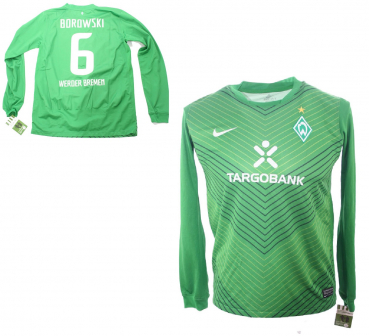 Nike SV Werder Bremen Trikot 6 Tim Borowski 2011/12 Grün heim Herren S-M 176cm