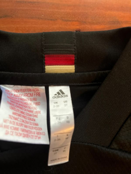 Adidas Deutschland Trikot Euro 2020 2021 auswärts ganz schwarz + Hose DFB Minikit Baby Kind 98 (B-Ware)