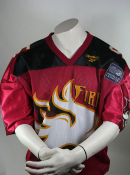 Reebok Rhein Fire Frankfurt Trikot NFL Europe Rheinfire 95 heim Pro Team Herren L