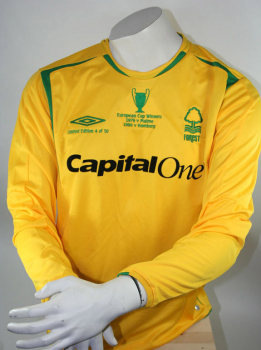 Umbro Nottingham Forest Trikot 2005/06 gelb Limited Edition Shirt Nr. 4 von 50 NEU Herren XL
