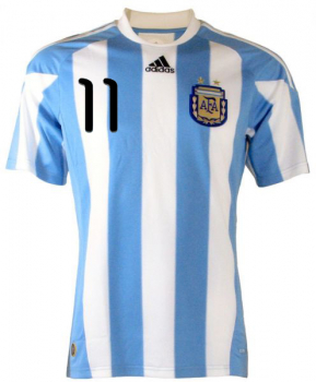 Adidas Argentinien Trikot 11 Carlos Tevez WM 2010 Heim Herren XXL/2XL