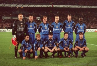 Umbro Manchester United camiseta 7 Eric Cantona 1996/97 azul sharp senora/nino 158cm - 164cm