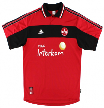 Adidas 1.FC Nürnberg Trikot 1999/00 Viag Intercom Kurzarm Herren S-M=176, XL und 2XL/XXL