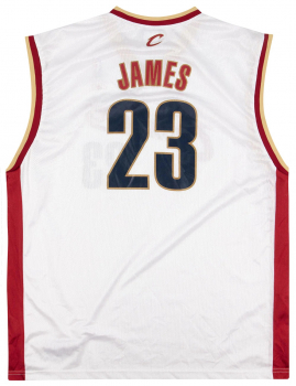 Reebok Cleveland CAVALIERS Trikot 23 Lebron James Weiß home NBA Herren L