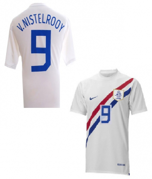 Nike Niederlande Trikot 9 Ruud van Nistelrooy WM 2006 Holland away white Herren XL