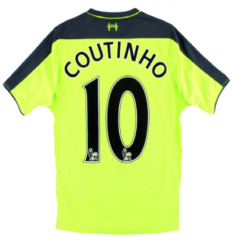 New Balance FC Liverpool camiseta 10 Philippe Coutinho 2016/17 away Standard Chartered senor L